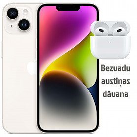 iPhone 14 128GB White Demo Mobilusis telefonas