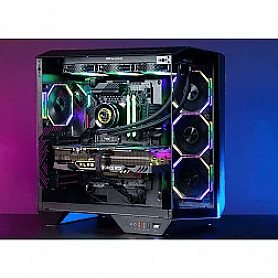 HydroX Ryzen 5 9600X 64GB 4TB SSD 1TB HDD RTX 4060Ti Win11 Black Stacionarus kompiuteris