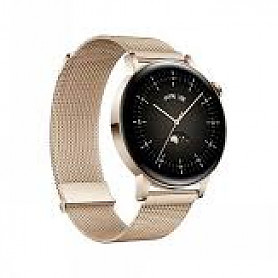 HUAWEI WATCH GT 3 (42MM) ROSEGOLD WITH GOLD METAL STRAP
