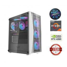 Ryzen 7 5700G 16GB 512GB SSD 2TB HDD RTX 4060 Windows 11 Stacionarus kompiuteris