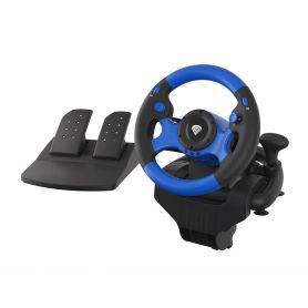 GENESIS SEABORG 350 Steering wheel + Pedals Nintendo Switch,PC,PlayStation 4,Playstation 3,Xbox 360,Xbox One USB Black,Blue