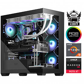 Ryzen 9 7950X3D 64GB 4TB SSD 1TB HDD RX 9070 XT Windows 11 Stacionarus kompiuteris