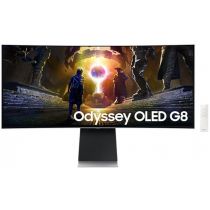 Monitor|SAMSUNG|34"|Gaming/ Smart/ Curved/ 21 : 9|Panel OLED|3440x1440|21:9|175Hz|0.03 ms|Speakers|Swivel|Height adjustable|Tilt|LS34DG850SUXDU Монитор