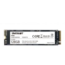 SSD|PATRIOT|P300|128GB|M.2|PCIE|NVMe|3D NAND|Write speed 600 MBytes/ sec|Read speed 1600 MBytes/ sec|3.8mm|TBW 60 TB|P300P128GM28