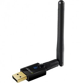EDUP EP – AC1607 dviejų juostų 600 Mbps USB WiFi adapteris 2,4 GHz / 5,8 GHz / su išorine antena – juoda