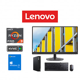 ThinkCentre M75q Tiny Ryzen 3 Pro 4350GE 8GB 256GB SSD W10P + 27" Lenovo C27-30 + Mouse+Keyboard Kompiuterio rinkinys