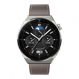 HUAWEI WATCH GT3 PRO 46MM TITANIUM WITH GRAY LEATHER STARP
