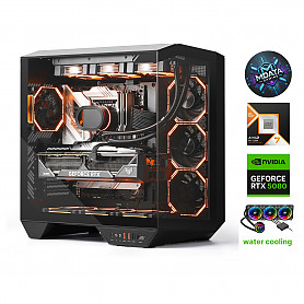 HydroX PRO Ryzen 7 9800X3D 64GB 4TB SSD 1TB HDD RTX 5080 NoOS Стационарный компьютер