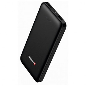 Swissten Worx Power Bank nešiojamas įkroviklis 2x 2.4A USB / Smart IC / 10000 mAh / juodas