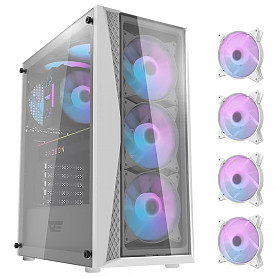 Ryzen 7 5800X 32GB 1TB SSD RX 7700 XT NoOS White Stacionarus kompiuteris