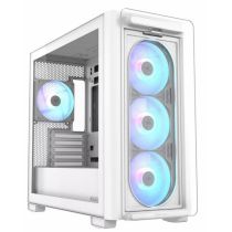 Case|ASUS|A23 PLUS|MidiTower|Case product features Transparent panel|MicroATX|MiniITX|Colour White|A23PLUSTG/ ARGBWHITE